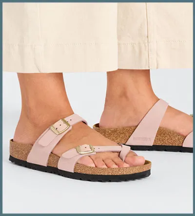 BIRKENSTOCK MAYARI LEATHER NUBUCK
