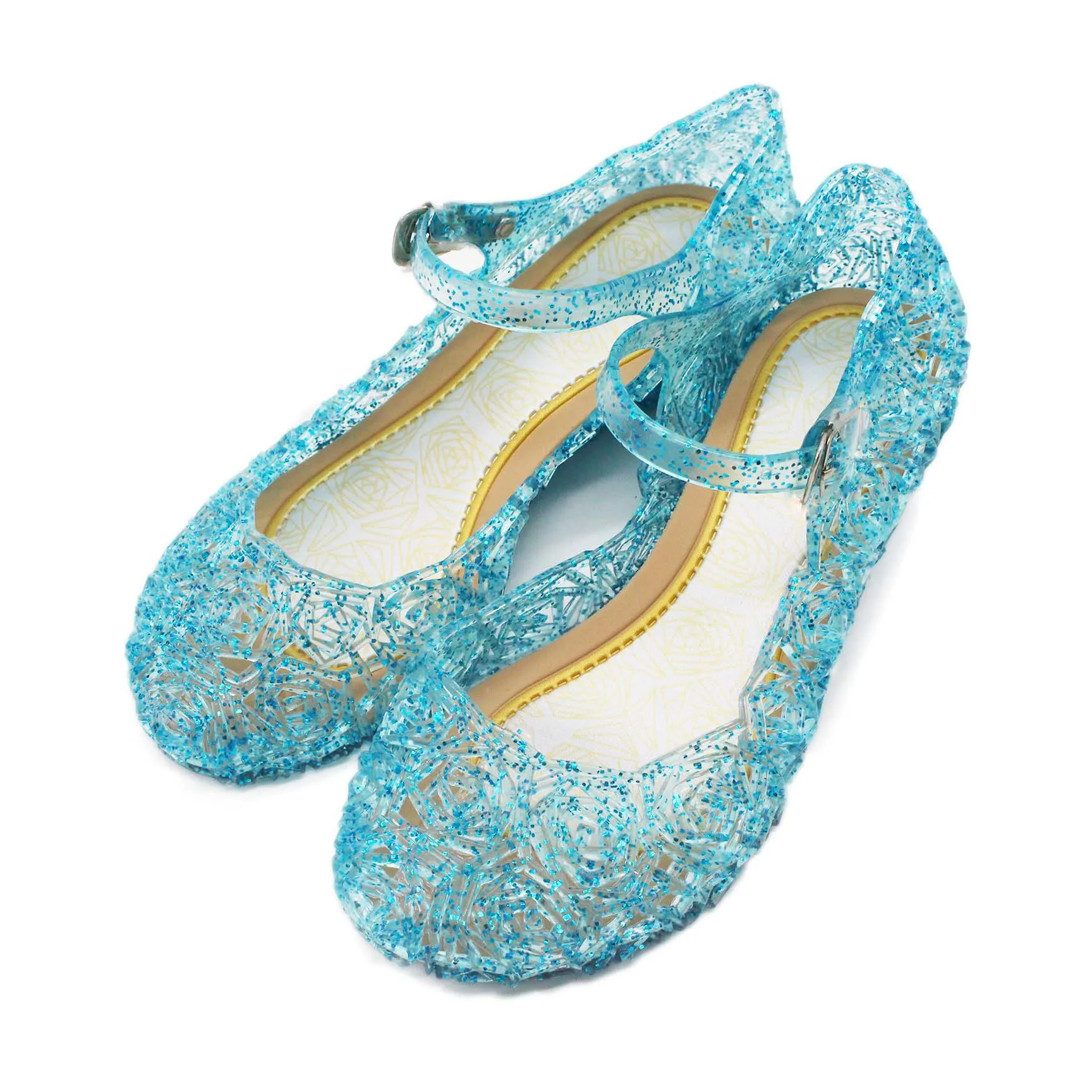 Floral Pattern Jelly Flats
