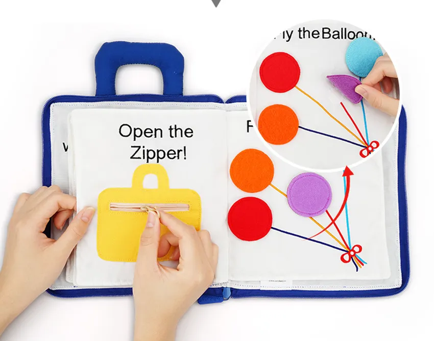 Jollybaby My Quiet Book 3D Montessori Activity Book