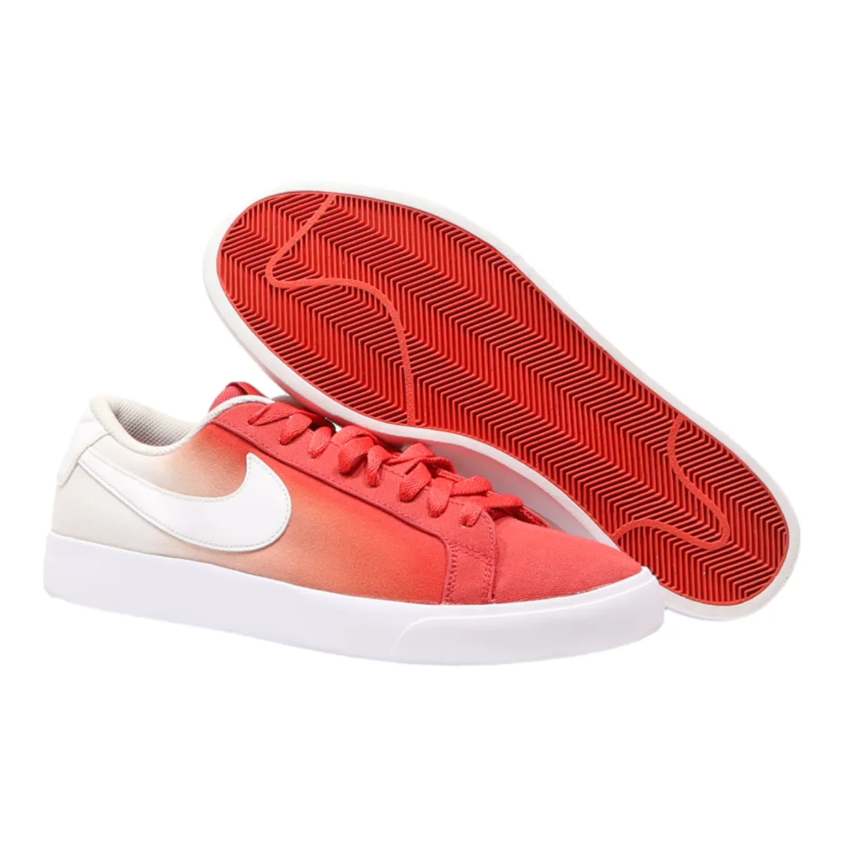 NIKE Blazer Low Top Trainers Red Synthetic Mens UK 9