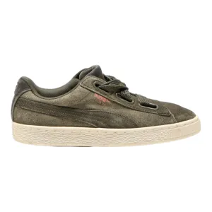 PUMA Sneaker Trainers Green Canvas Womens UK 6