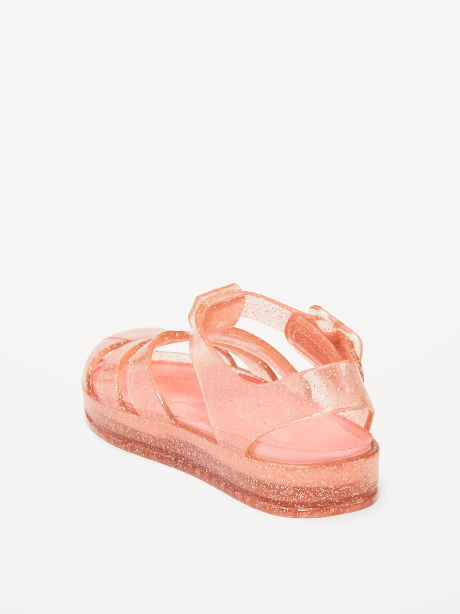 Shiny-Jelly Fisherman Sandals for Toddler Girls