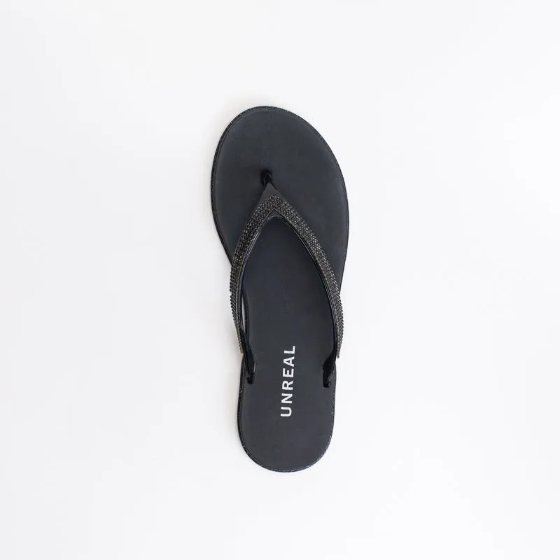 Unreal Women Diamante Jelly Flip Flop _ 147436