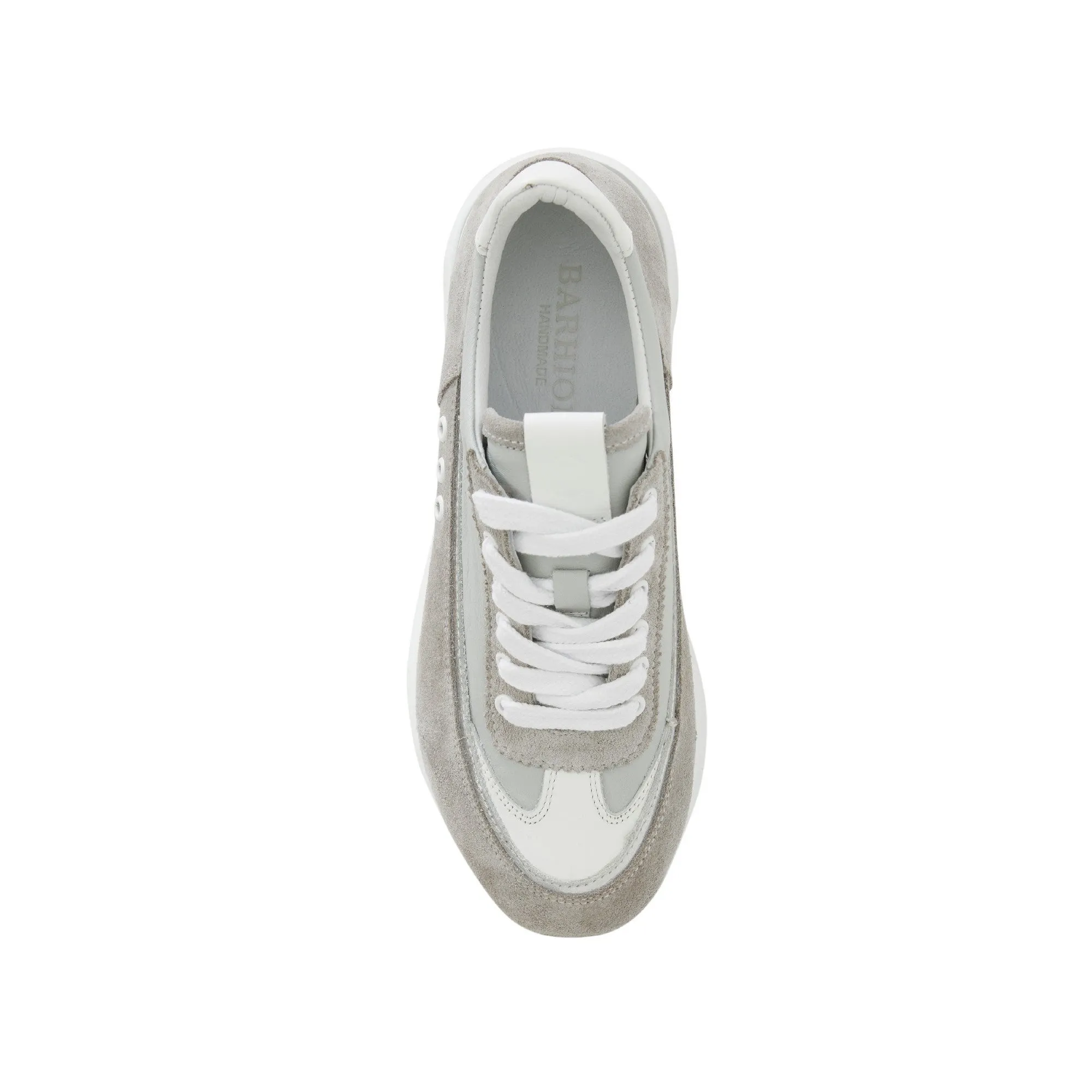 Women's Suede Calf Leather Handmade Sneakers W5014